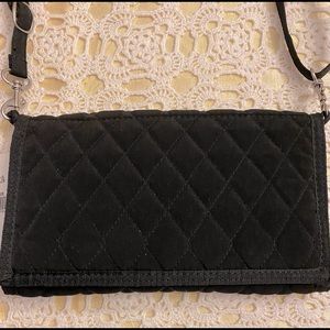 NWT CROSSBODY QUILTED MICROFIBER BAG/WALLET
